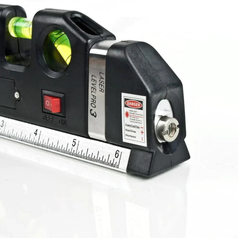 3-in-1 Measuring Tool – Spirit Level, Line Laser & Tape Measure