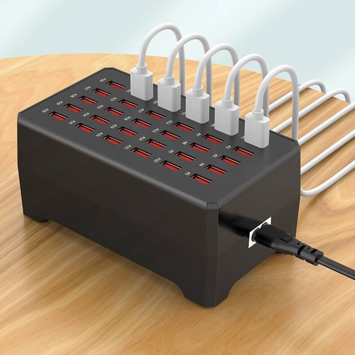 30-Port USB Charging Station – 150W Multi-Device Charger with Cooling