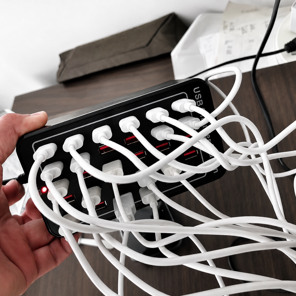 30-Port USB Charging Station – 150W Multi-Device Charger with Cooling