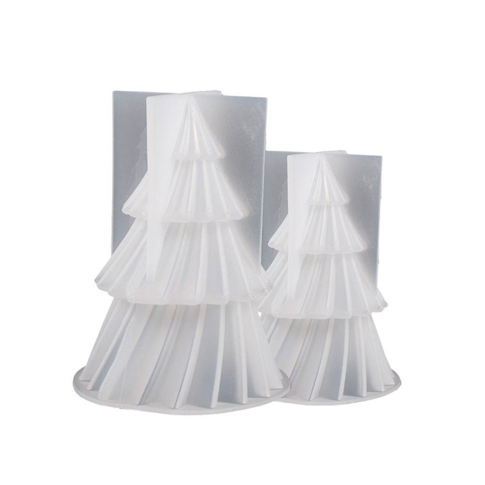 3D Pine Tree Candle Mould – Geometric Silicone Mould for Candles, Soap & Resin