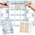 Advent Calendar for Couples – Fill-Your-Own DIY Scratch-Off Card, 24 Days, Silver Stickers