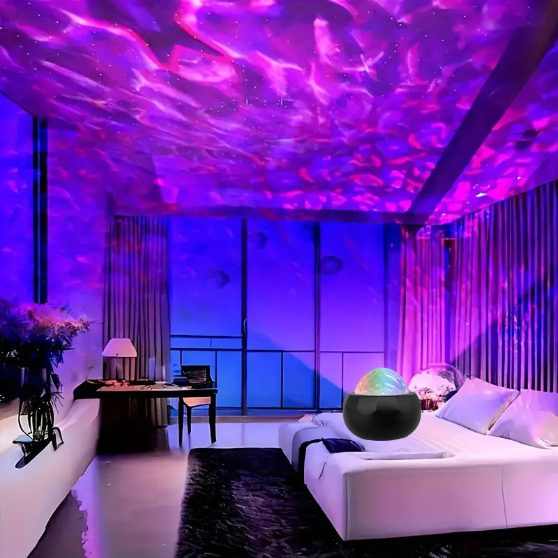 Aurora Projector Lamp – Northern Lights & Water Ripple, USB