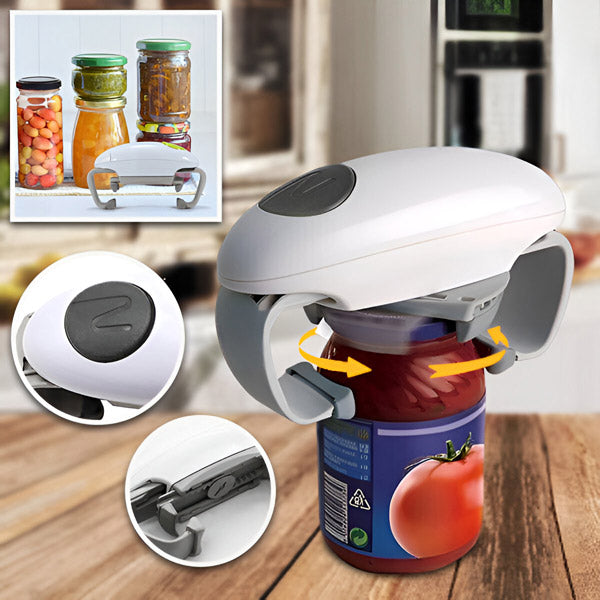 Automatic Electric Jar Opener – Hands-Free Lid Opener for All Sizes