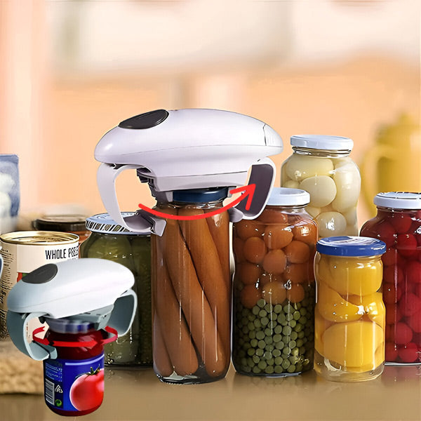 Automatic Electric Jar Opener – Hands-Free Lid Opener for All Sizes