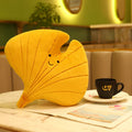 Autumn Leaf Cushion – Square Decorative Throw Pillow in Warm Tones
