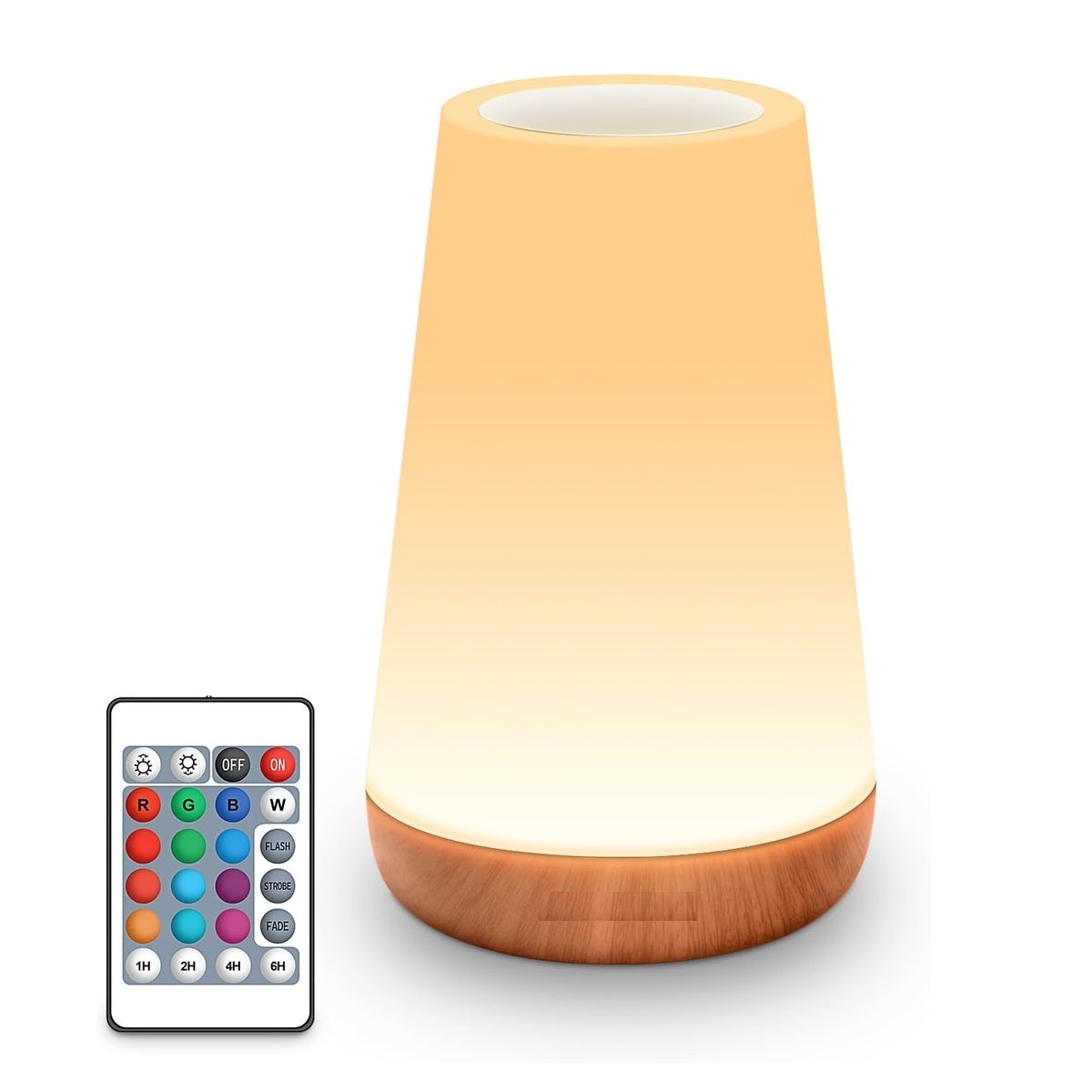 Bedside Table Lamp – USB Rechargeable, Remote & Dimming