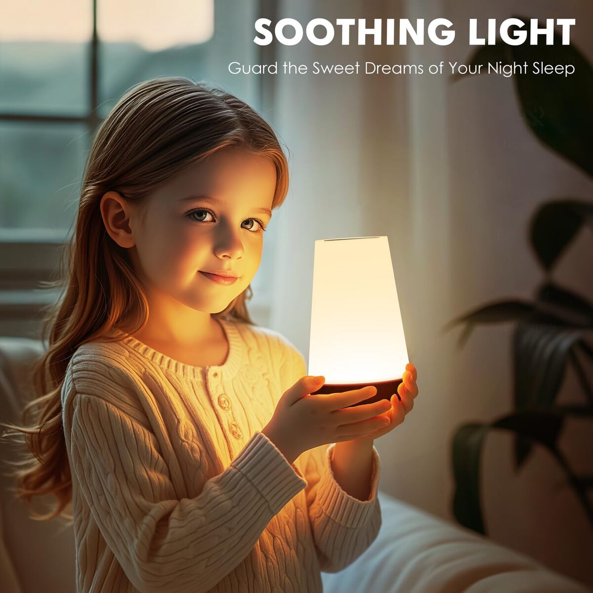 Bedside Table Lamp – USB Rechargeable, Remote & Dimming