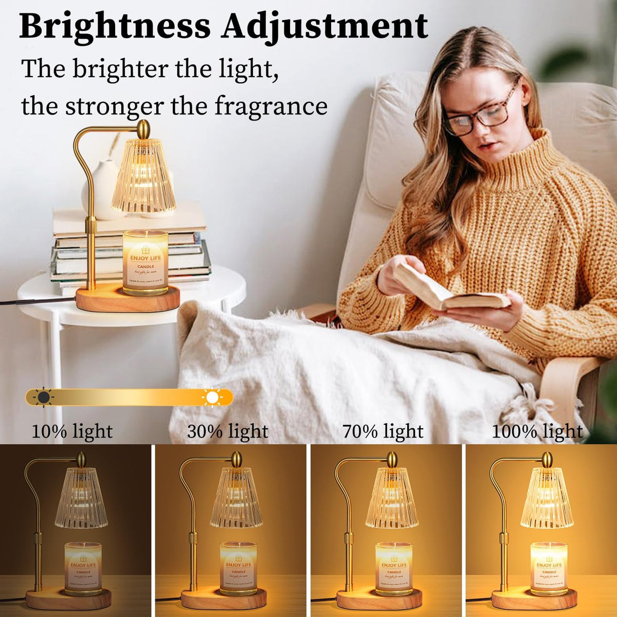 Candle Warmer Lamp – Cosy Glow Flame-Free Melter