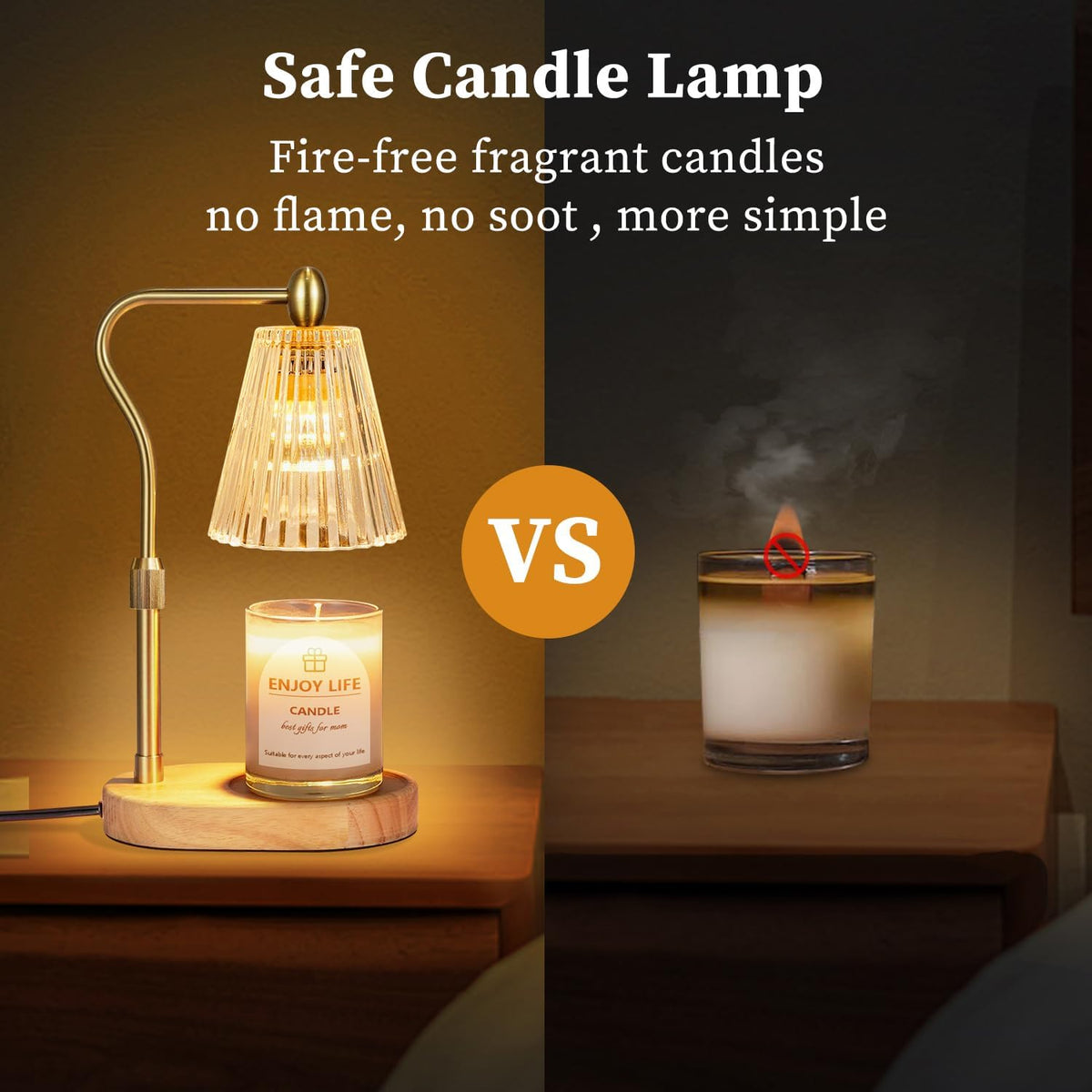 Candle Warmer Lamp – Cosy Glow Flame-Free Melter