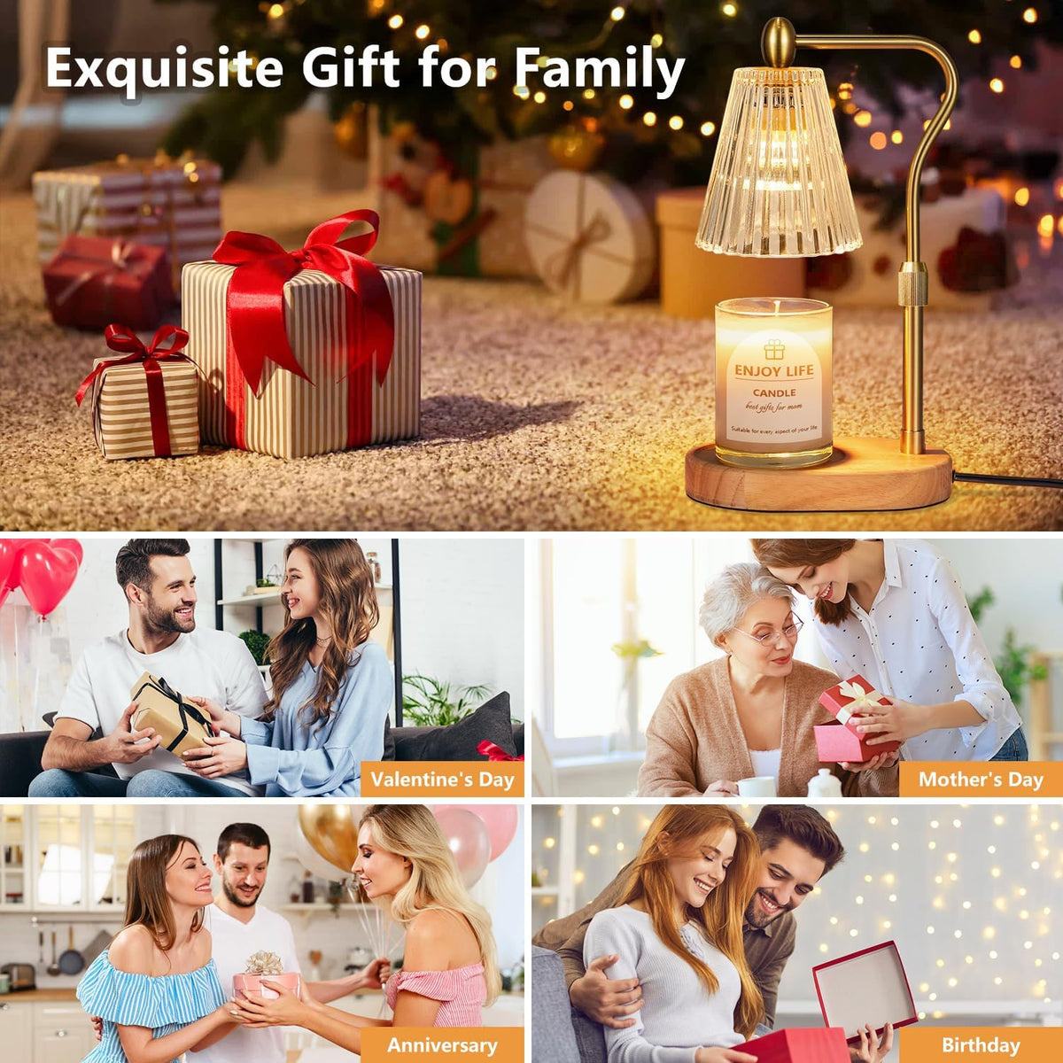 Candle Warmer Lamp – Cosy Glow Flame-Free Melter
