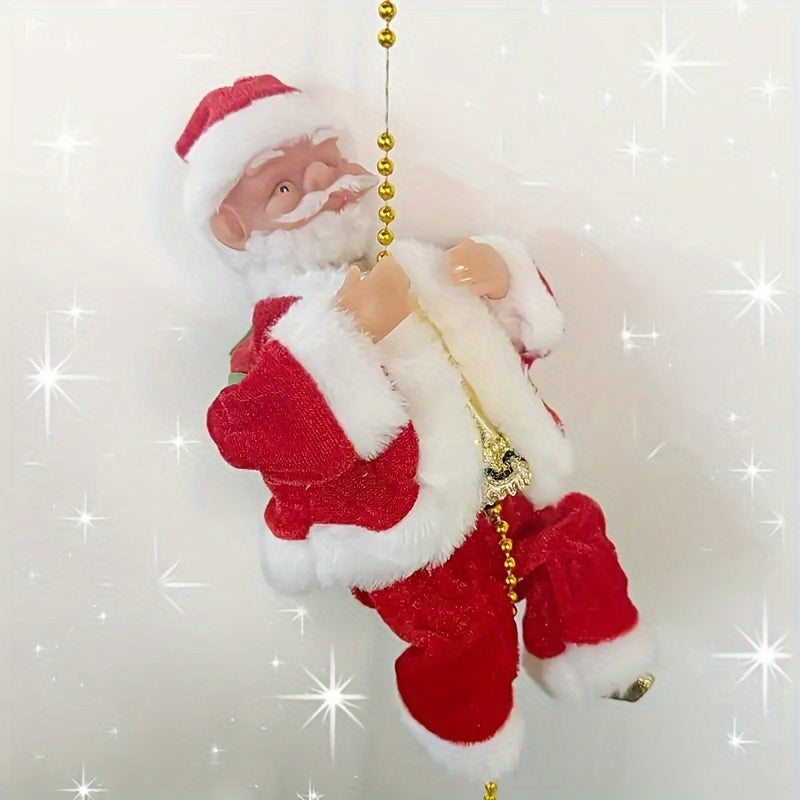 Climbing Santa Decoration – Battery-Powered Indoor Christmas Ornament
