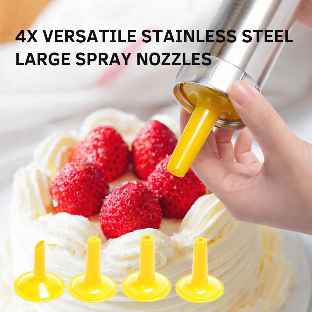 Cookie Press – Aluminium Dough Press with 20 Discs & 4 Nozzles