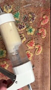 Cookie Press – Aluminium Dough Press with 20 Discs & 4 Nozzles