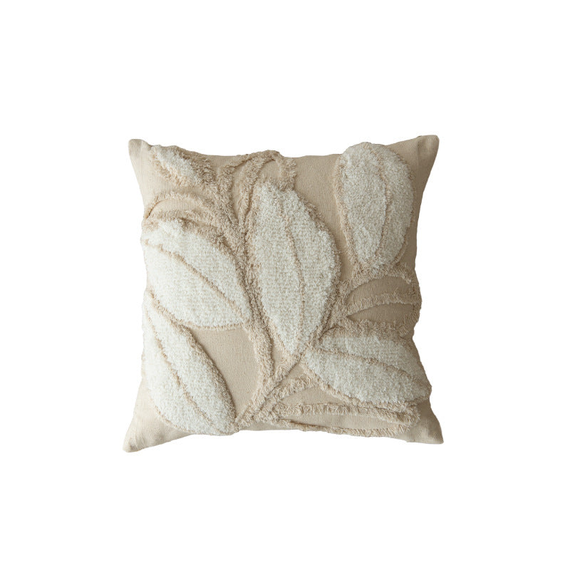 Cosy Throw Pillow Cover – Textured Beige, Single or Set of 5