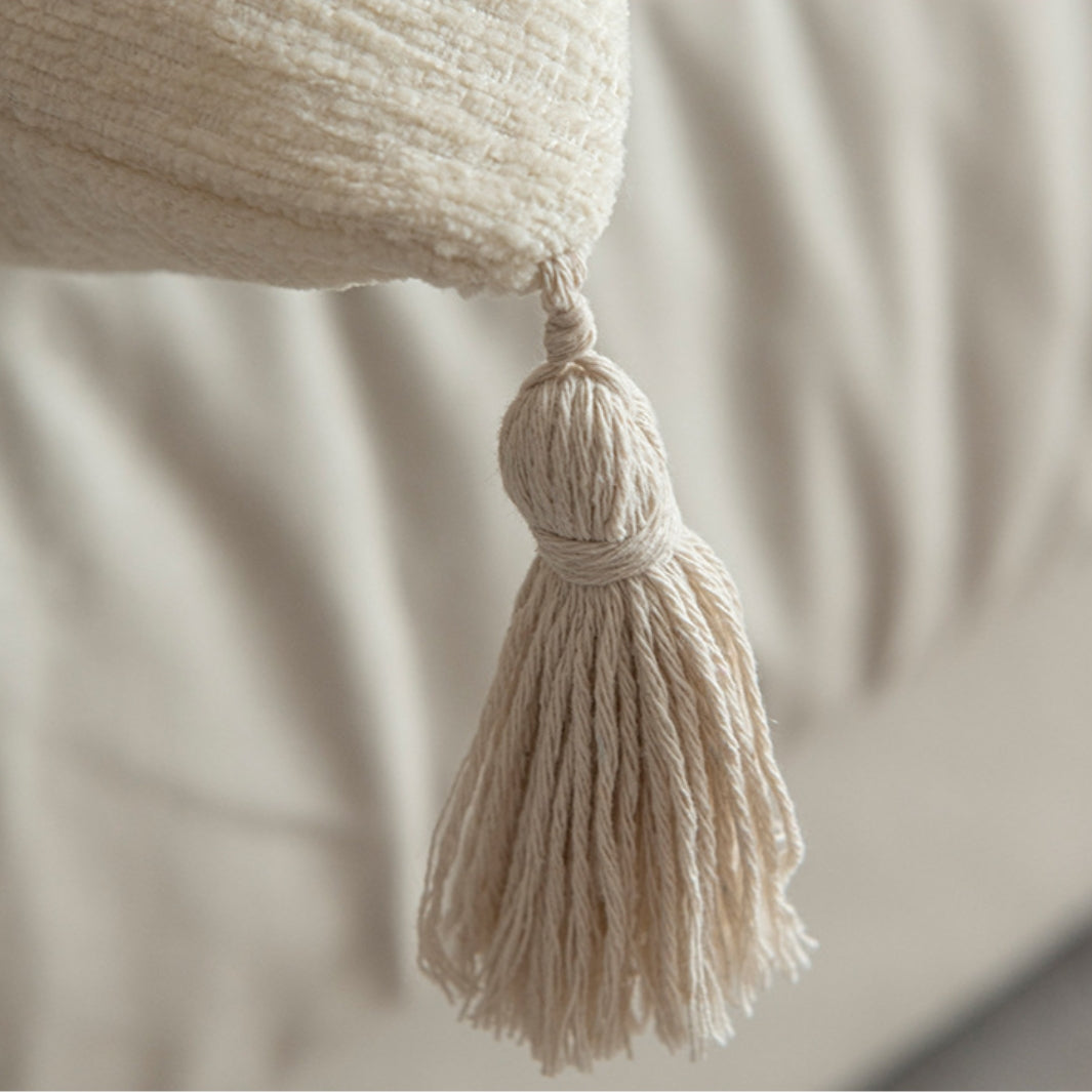 Cosy Throw Pillow Cover – Textured Beige, Single or Set of 5