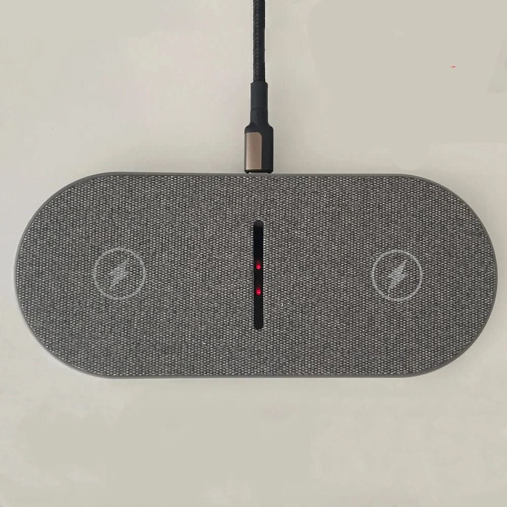 Dual Wireless Charging Station – Up to 40W, Fast Charge Two Devices with LED Status