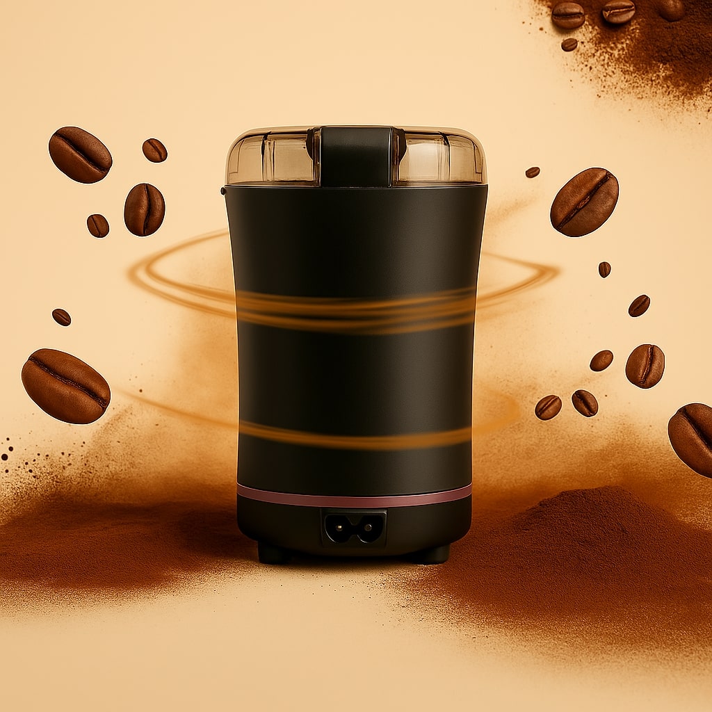 Electric Coffee Grinder – Stainless Steel Blades for Beans, Herbs & Spices