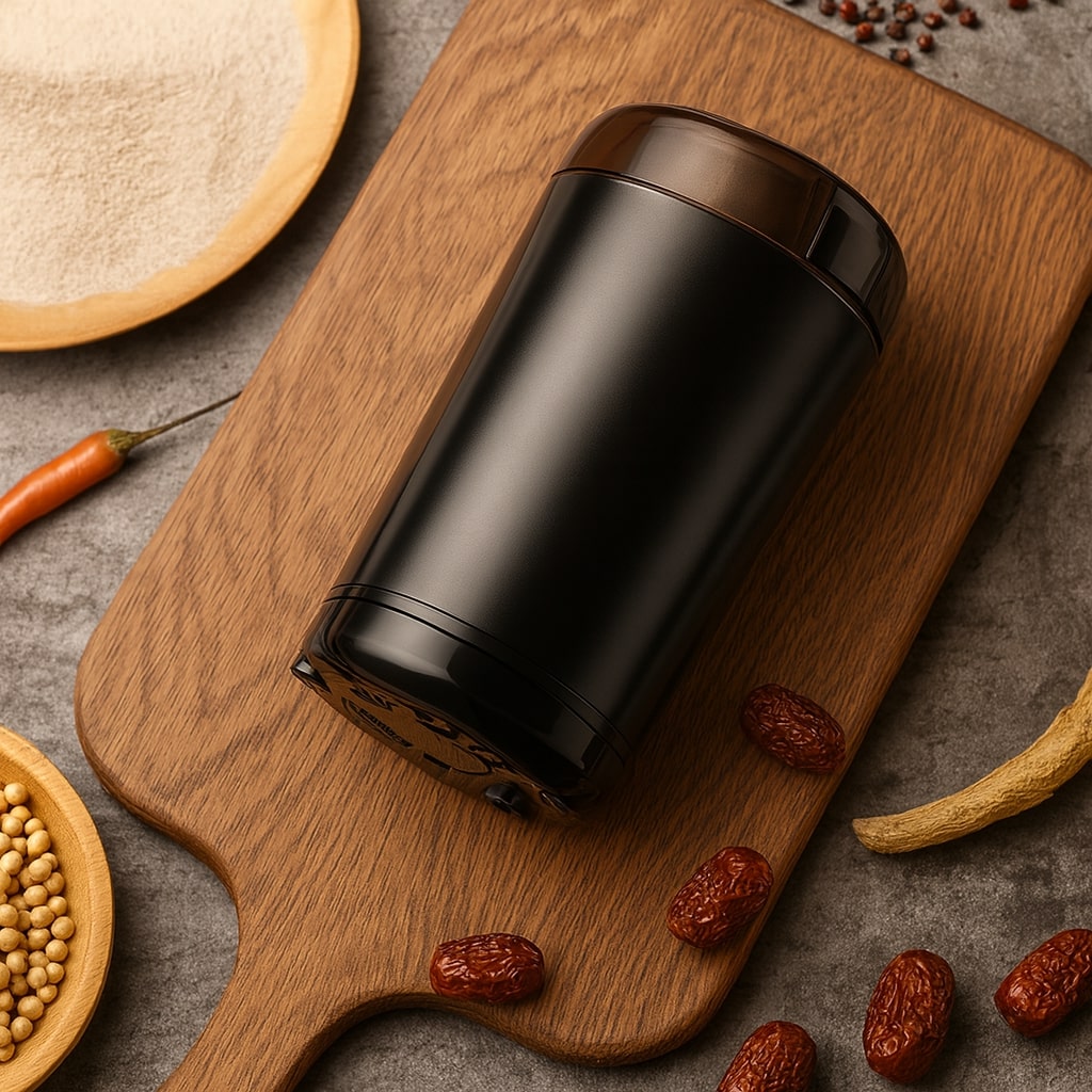 Electric Coffee Grinder – Stainless Steel Blades for Beans, Herbs & Spices