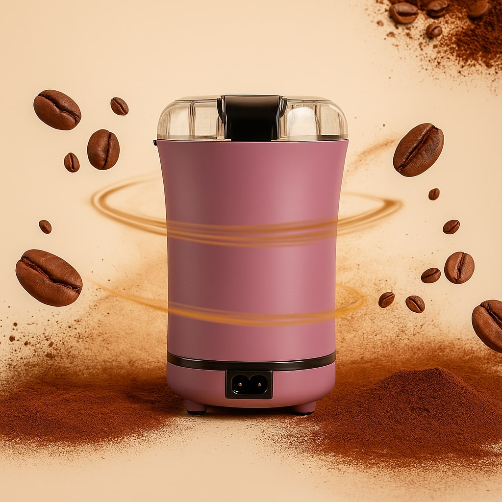Electric Coffee Grinder – Stainless Steel Blades for Beans, Herbs & Spices