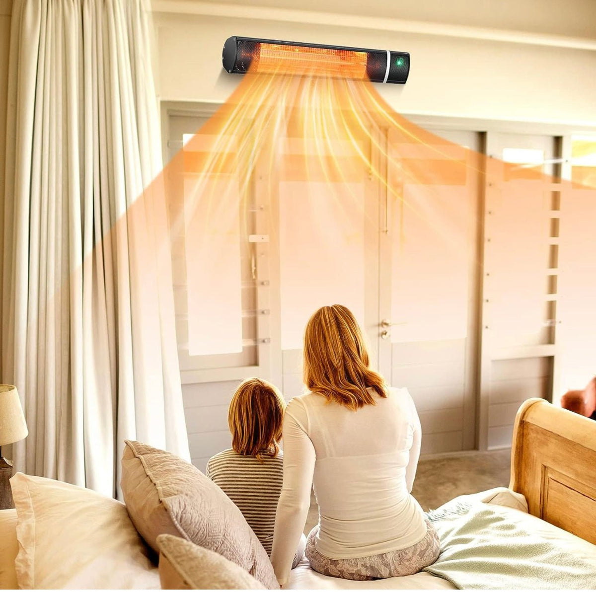 Electric Patio Heater – 1500W Infrared with Remote