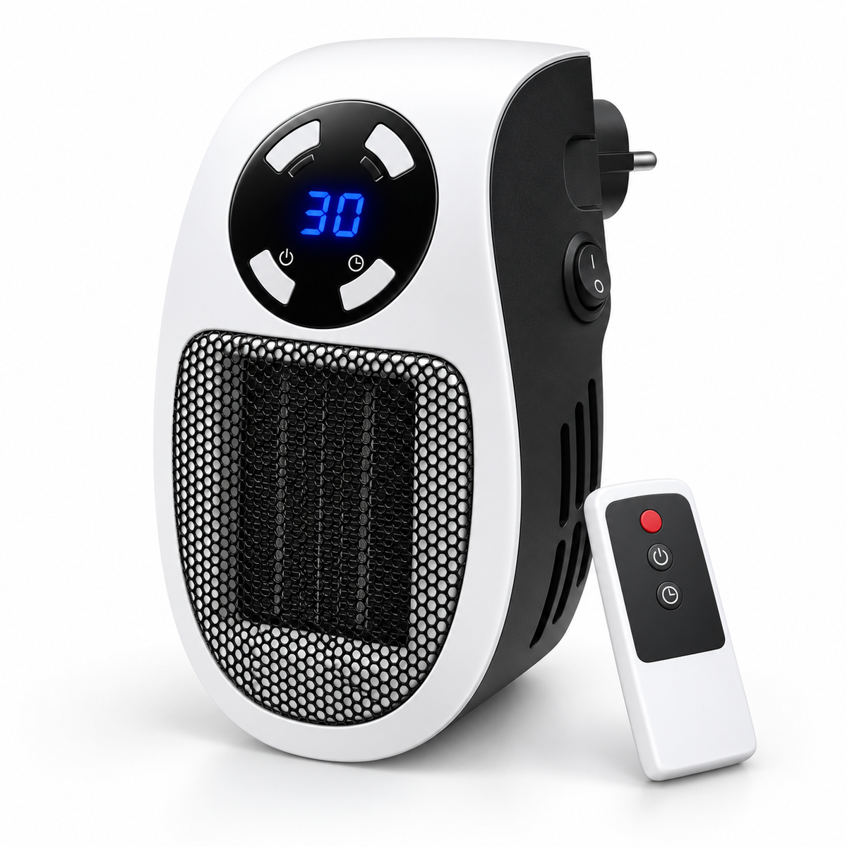 Electric Space Heater – Compact Plug-In Room Heater with Remote Control