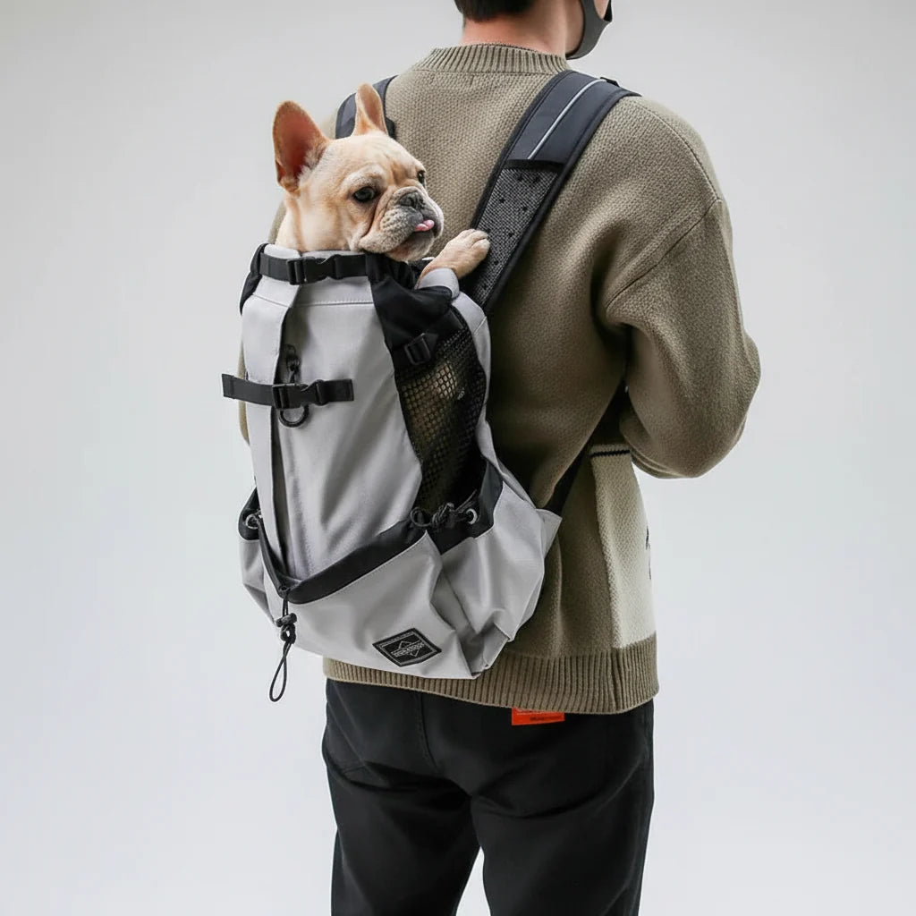 Ergonomic Dog Carrier Backpack – Breathable Padded Panels for Small Dogs
