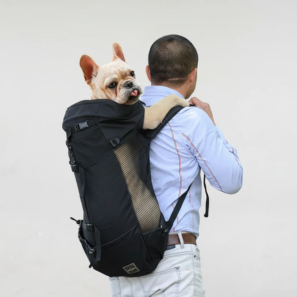 Ergonomic Dog Carrier Backpack – Breathable Padded Panels for Small Dogs
