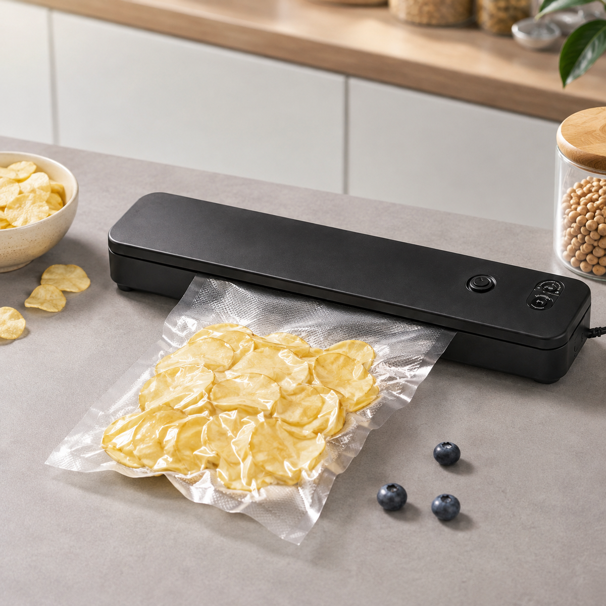 Food Vacuum Sealer – Automatic Compact Countertop Machine