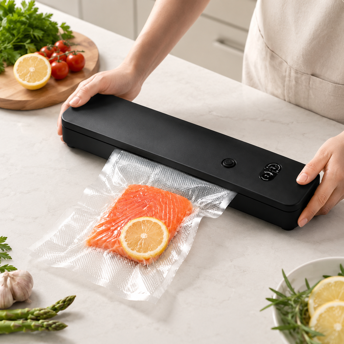 Food Vacuum Sealer – Automatic Compact Countertop Machine