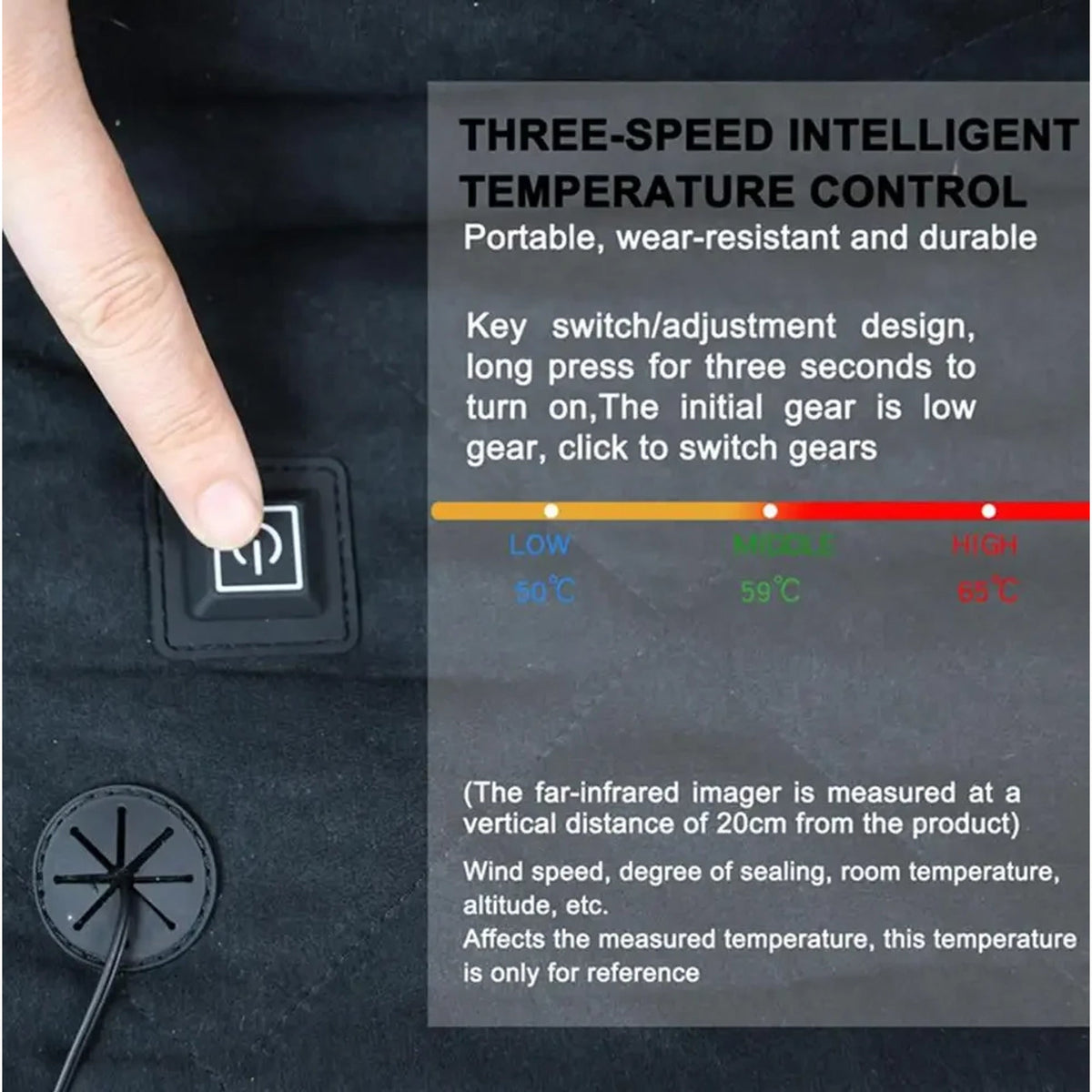 Heated Seat Cushion – Foldable USB Pad with 3 Heat Levels