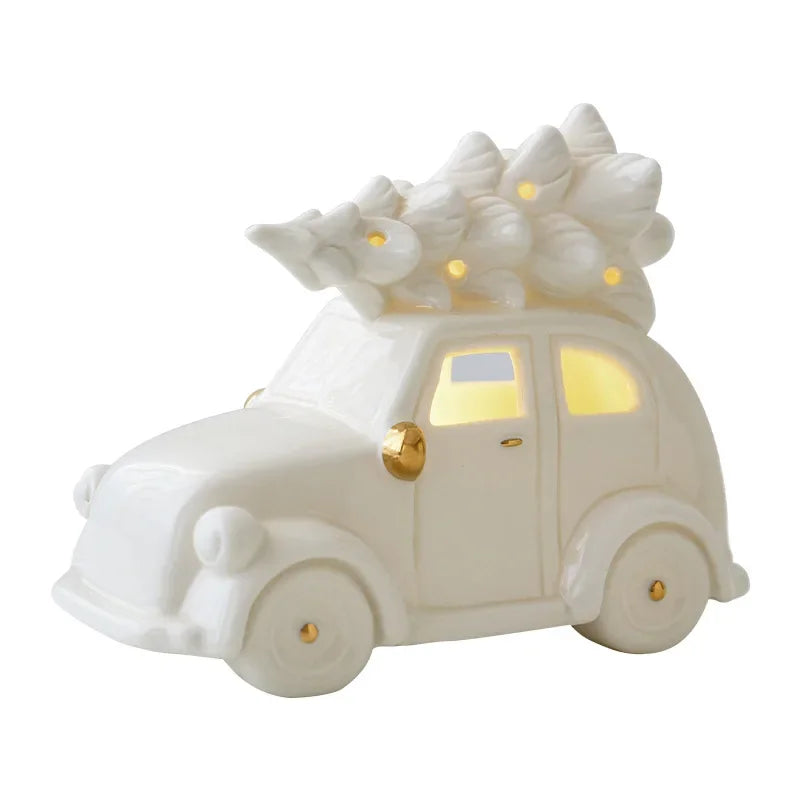 Illuminated Snowman Decoration – Warm White Christmas Ornament