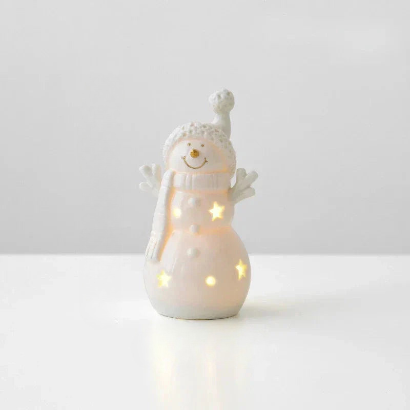 Illuminated Snowman Decoration – Warm White Christmas Ornament