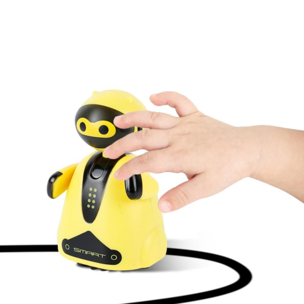 Inductive Drawing Robot Toy – Follows Pen Lines, Creative STEM Toy for Kids