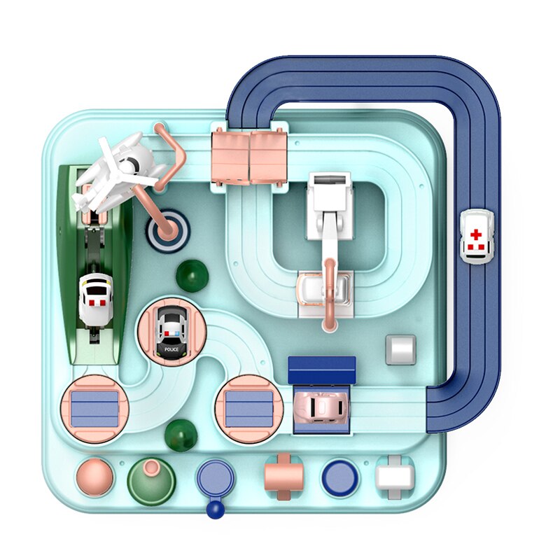 Kids' Logic Puzzle Game – City Car Brain-Training Toy with 8 Challenges
