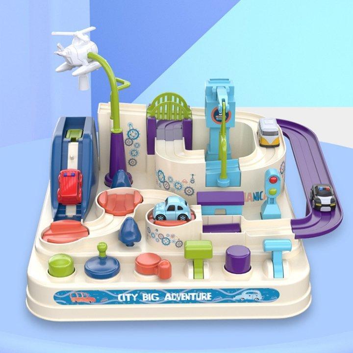 Kids' Logic Puzzle Game – City Car Brain-Training Toy with 8 Challenges