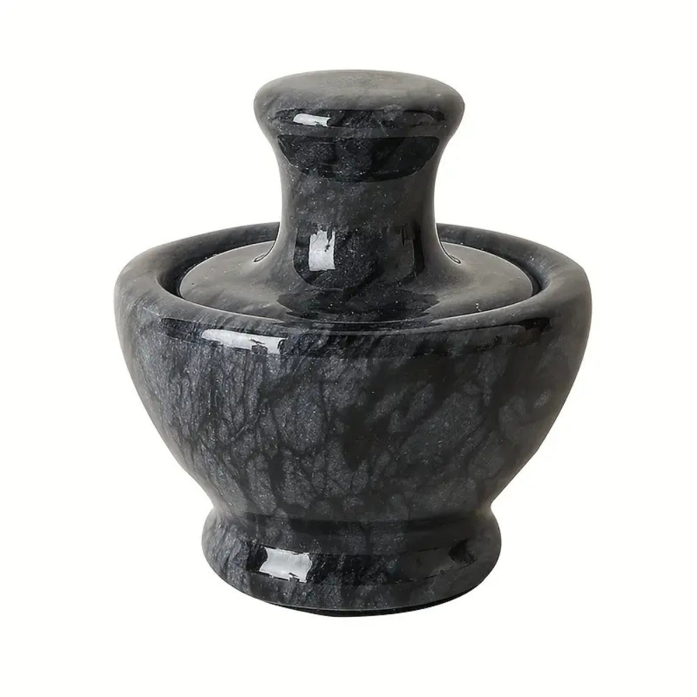 Marble Mortar & Pestle – Spice & Herb Grinder Set