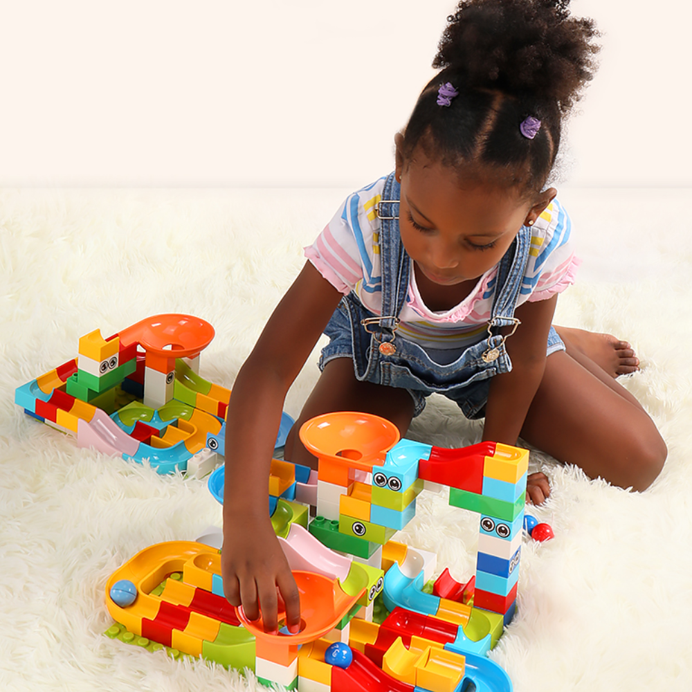 Marble Run Building Set – 168-Piece Construction Track Toy for Kids