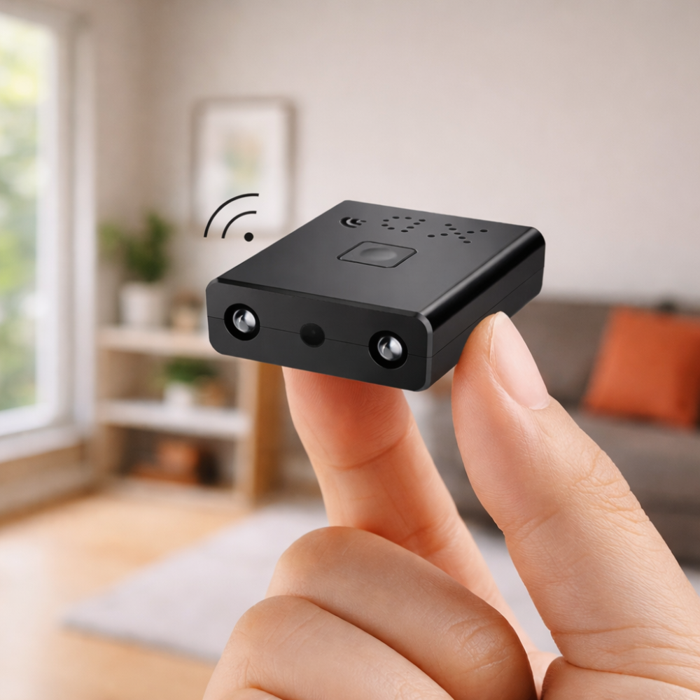 Mini WiFi Security Camera – 1080p, 120° Wide View, Motion Alerts & App Control