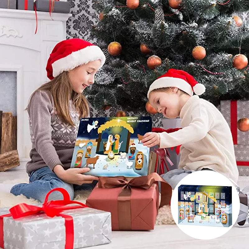 Nativity Advent Calendar – 24 Christmas Nativity Figures for Kids & Families