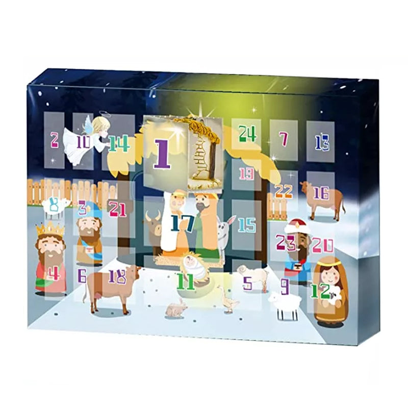 Nativity Advent Calendar – 24 Christmas Nativity Figures for Kids & Families