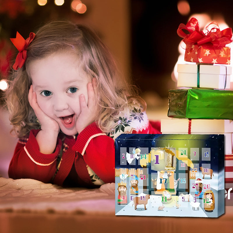 Nativity Advent Calendar – 24 Christmas Nativity Figures for Kids & Families