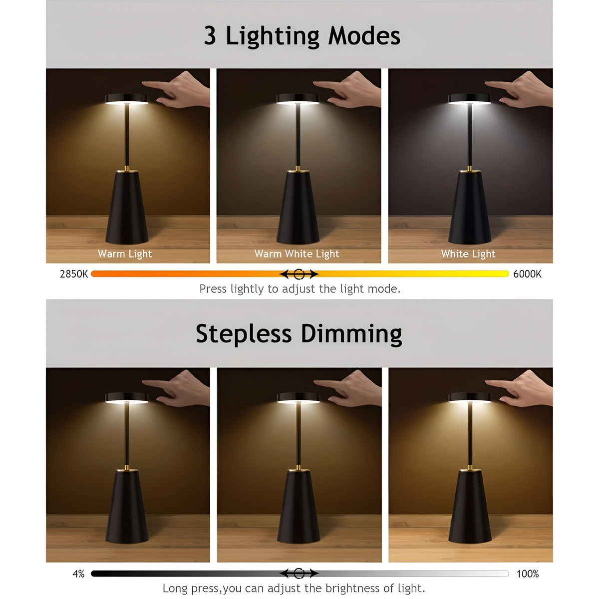 Novolux - Cordless Rechargeable LED Table Lamp