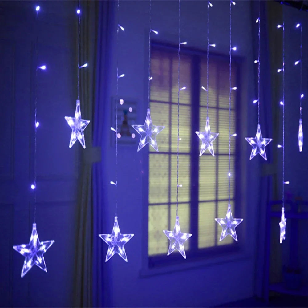 Outdoor Star String Lights – 10 LED, 2.5 m, IP44, 8 Modes