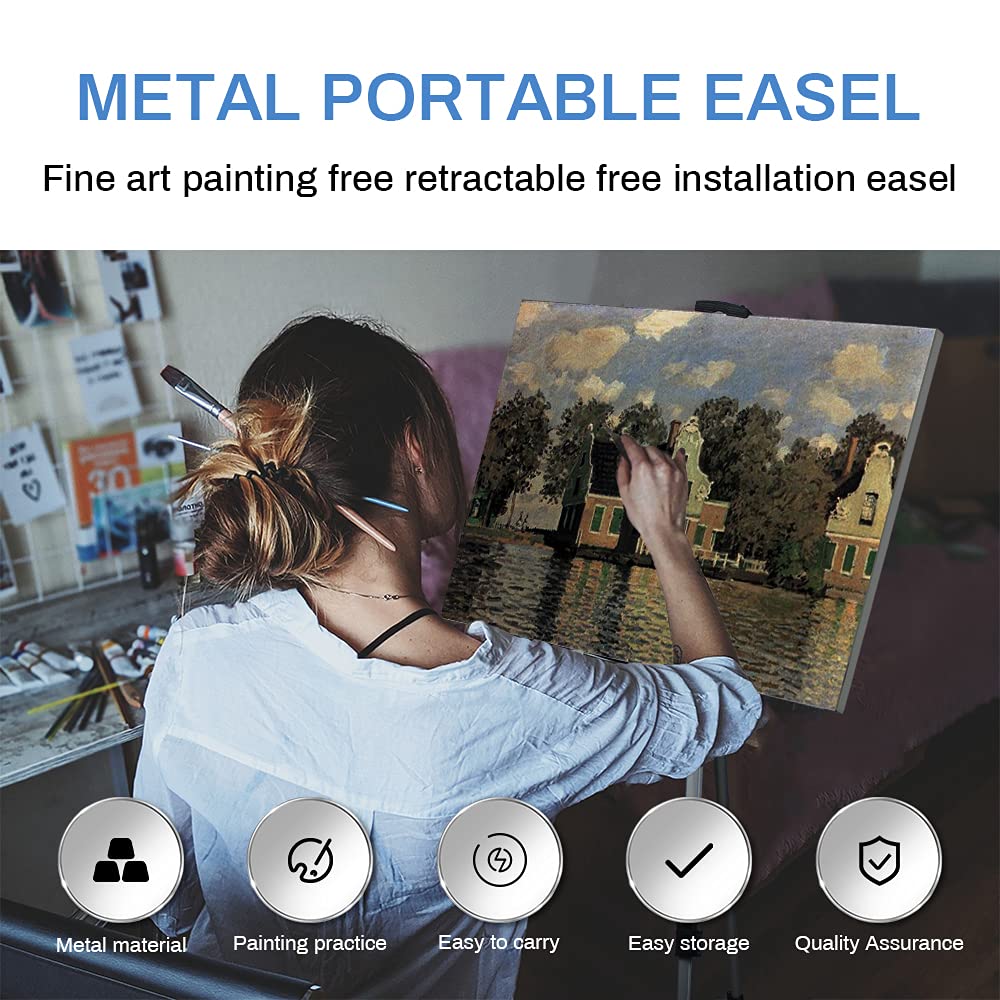 Portable Art Easel – Height-Adjustable Folding Tripod Stand