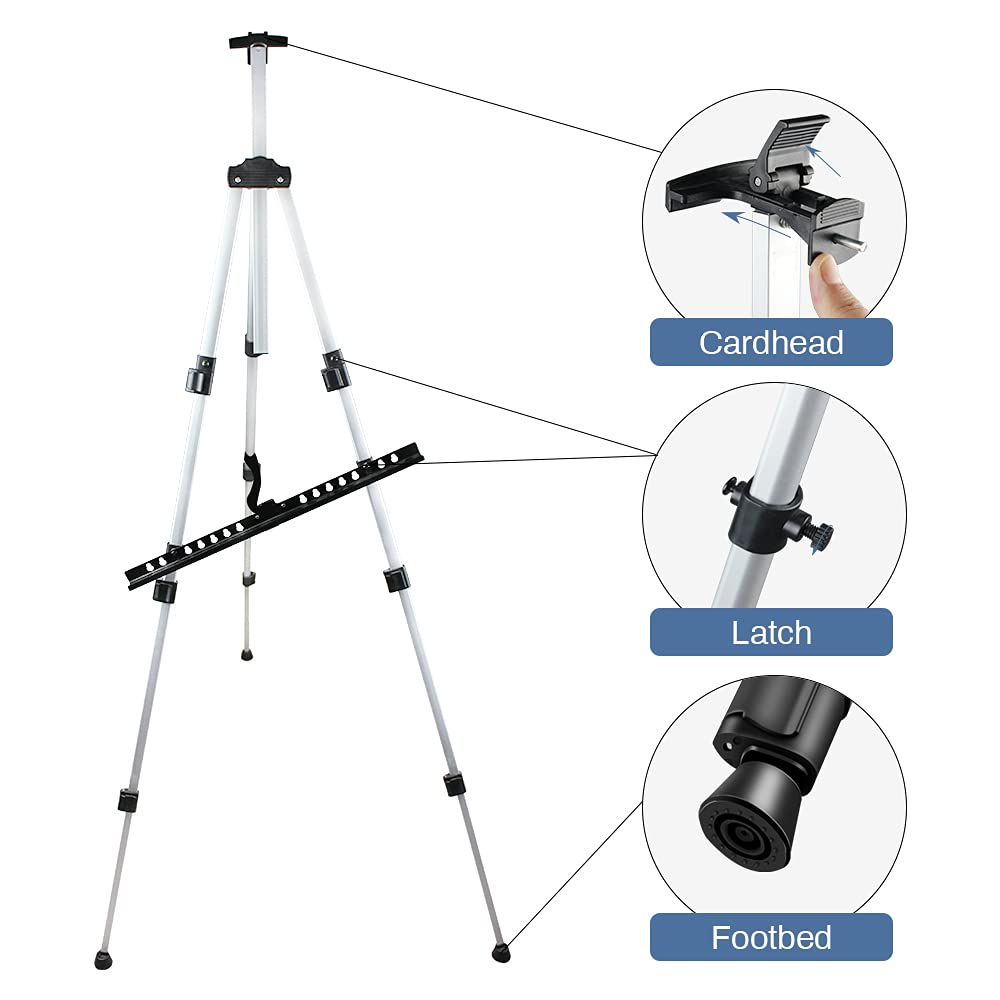 Portable Art Easel – Height-Adjustable Folding Tripod Stand
