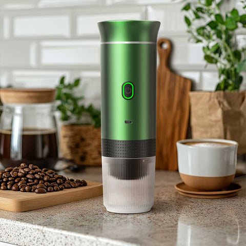 Portable Coffee Maker – Cordless One-Button Brewer for Travel