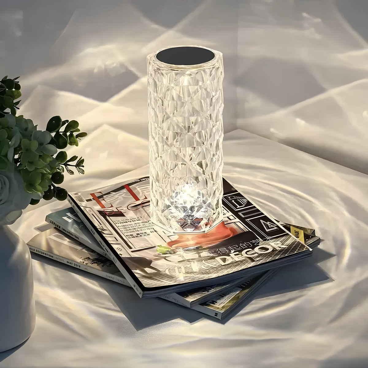 Prismatix - Cylindrical Faceted Table Lamp