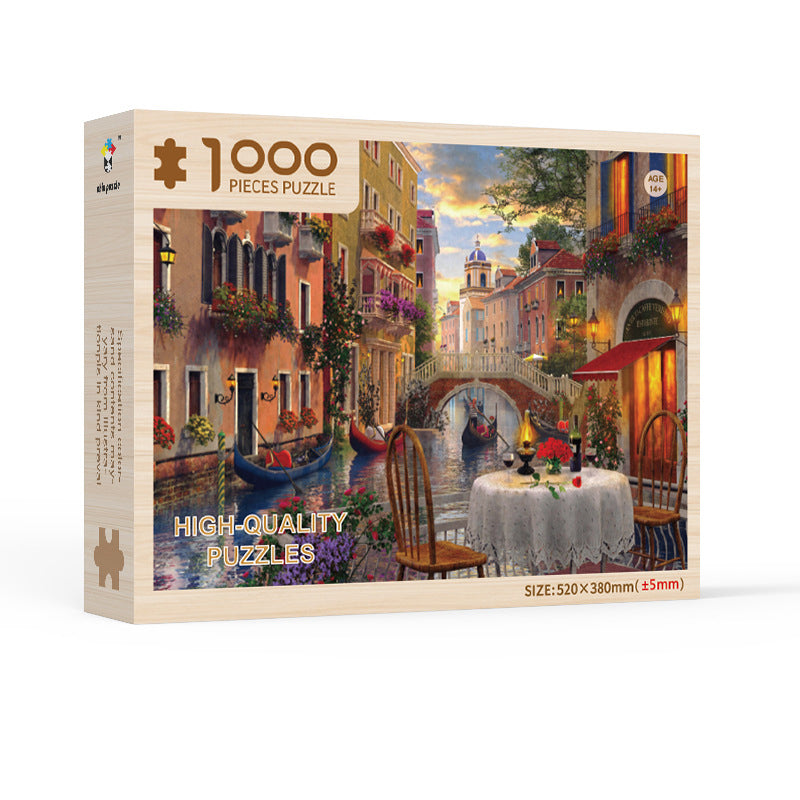 Puzzle Advent Calendar 1008 Pieces – 24 Days, 42 Pieces Daily, Reusable Boxes & Poster