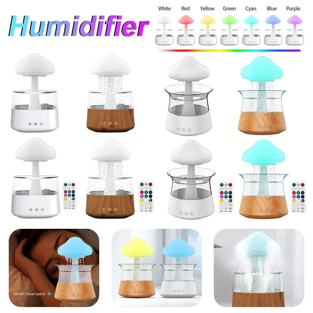 Rain Cloud Diffuser – Aroma Humidifier with Night Light
