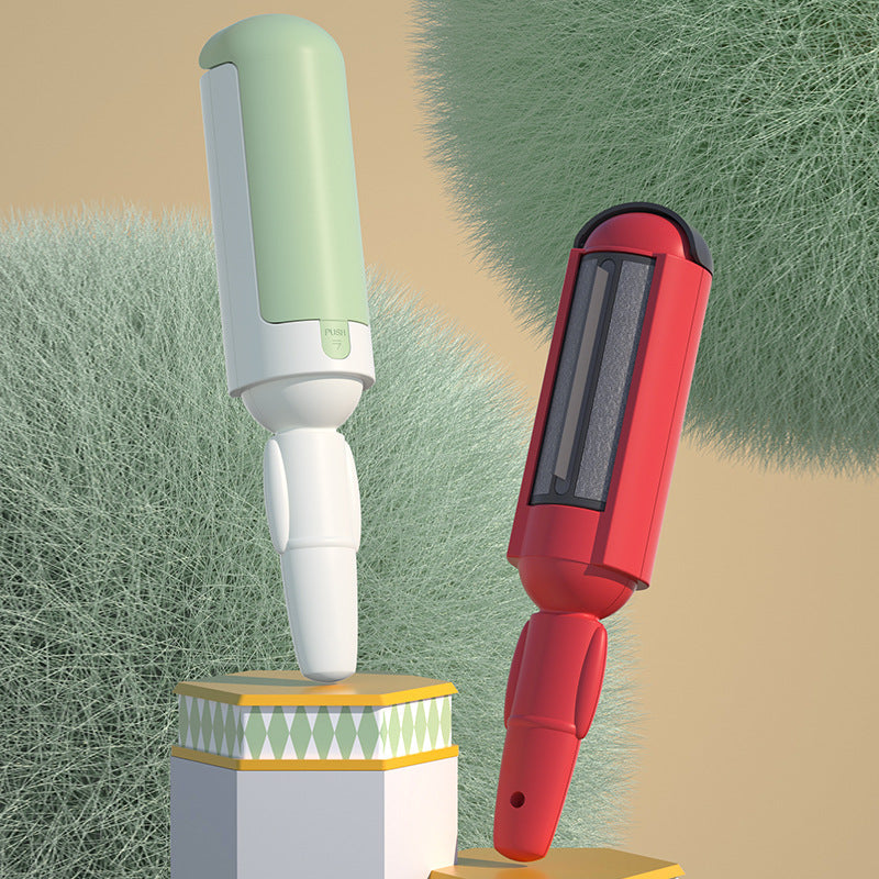 Reusable pet hair remover roller no-waste lint roller